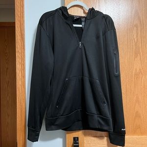 Black spyder half zip . Size medium.